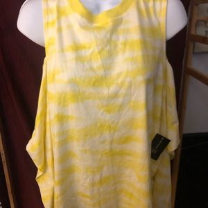 INC Earth ( International Concepts) cold shoulder top size XL